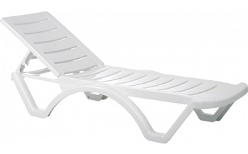 RESIN SUNBED AQUA WHITE
