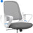 ROLLING OFFICE ARMCHAIR W-158B