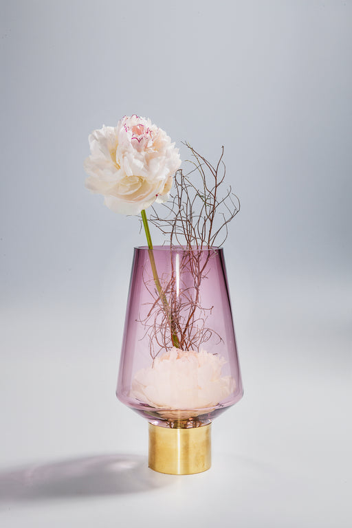 Vase Noble Ring Purple 26cm