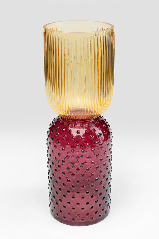 Vase Marvelous Duo Yellow Purple 38cm