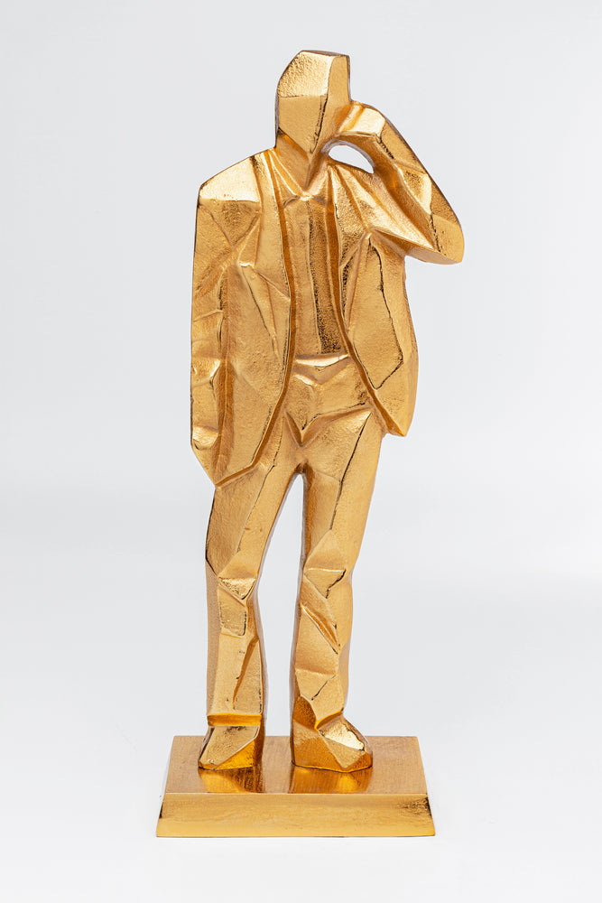 Deco Figurine Standing Man Gold  62cm