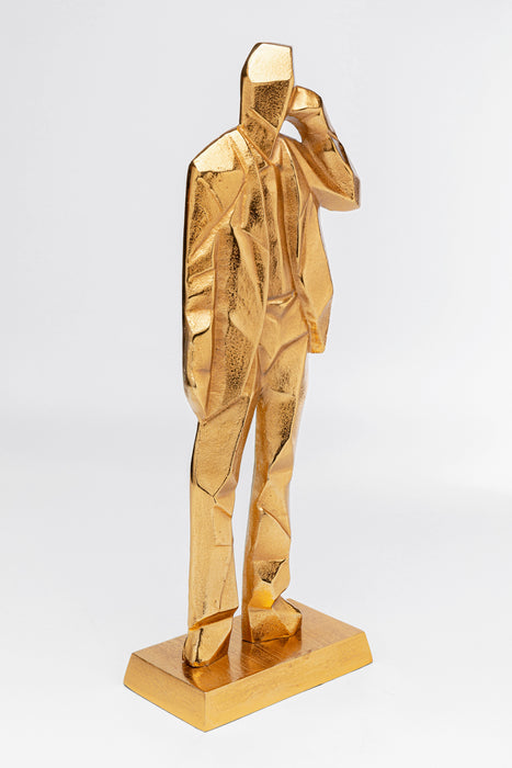 Deco Figurine Standing Man Gold  62cm