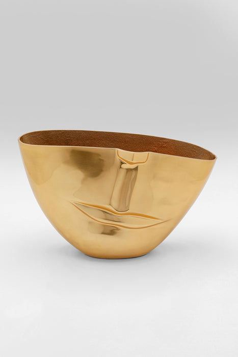 Vase Half Face Gold 46cm
