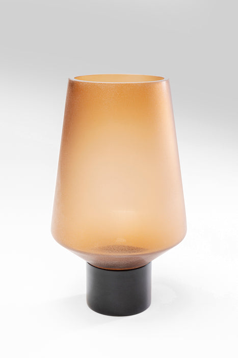 Vase Noble Ring Amber Matt 26cm