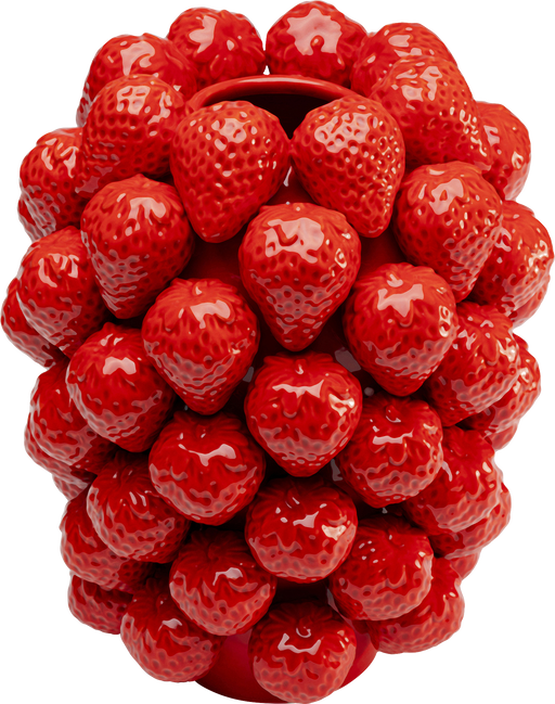 Vase Strawberries Red 30cm