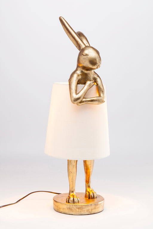 Table Lamp Animal Rabbit Gold/White 68cm
