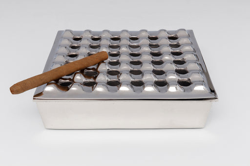 Ashtray Soho Square Silver 25x25cm
