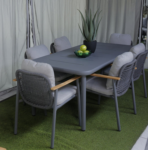 ASAD SET TABLE+6 ARMCHAIR