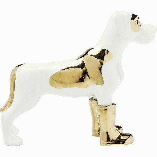 Deco figurine dog in boots big