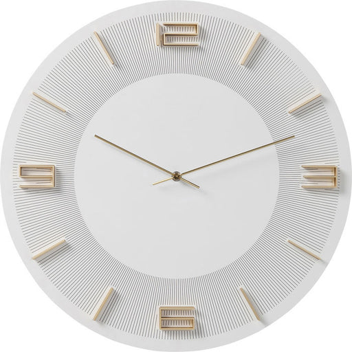 Wall Clock Leonardo White/Gold